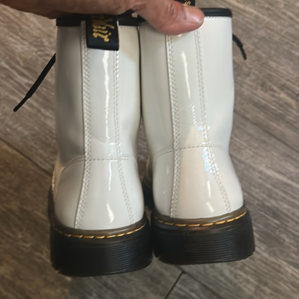 Dr. Martens White Combat Boots - Picture 3 of 12